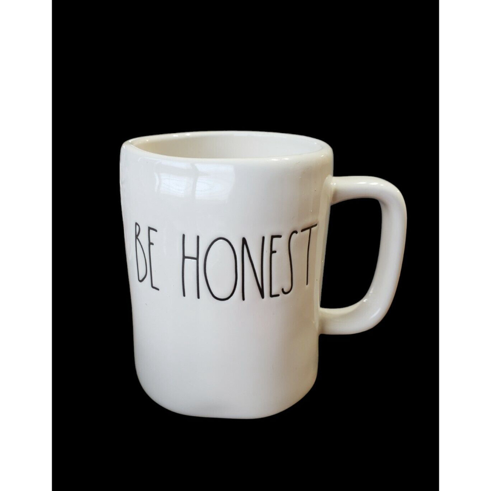 New RAE DUNN by Magenta BE HONEST Coffee Tea Mug Farmhouse Decor